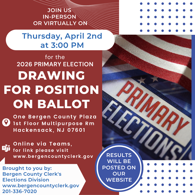 2026 Primary Ballot Drawing